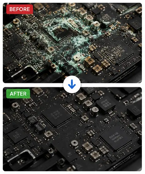 Liquid Damaged Logic Boards